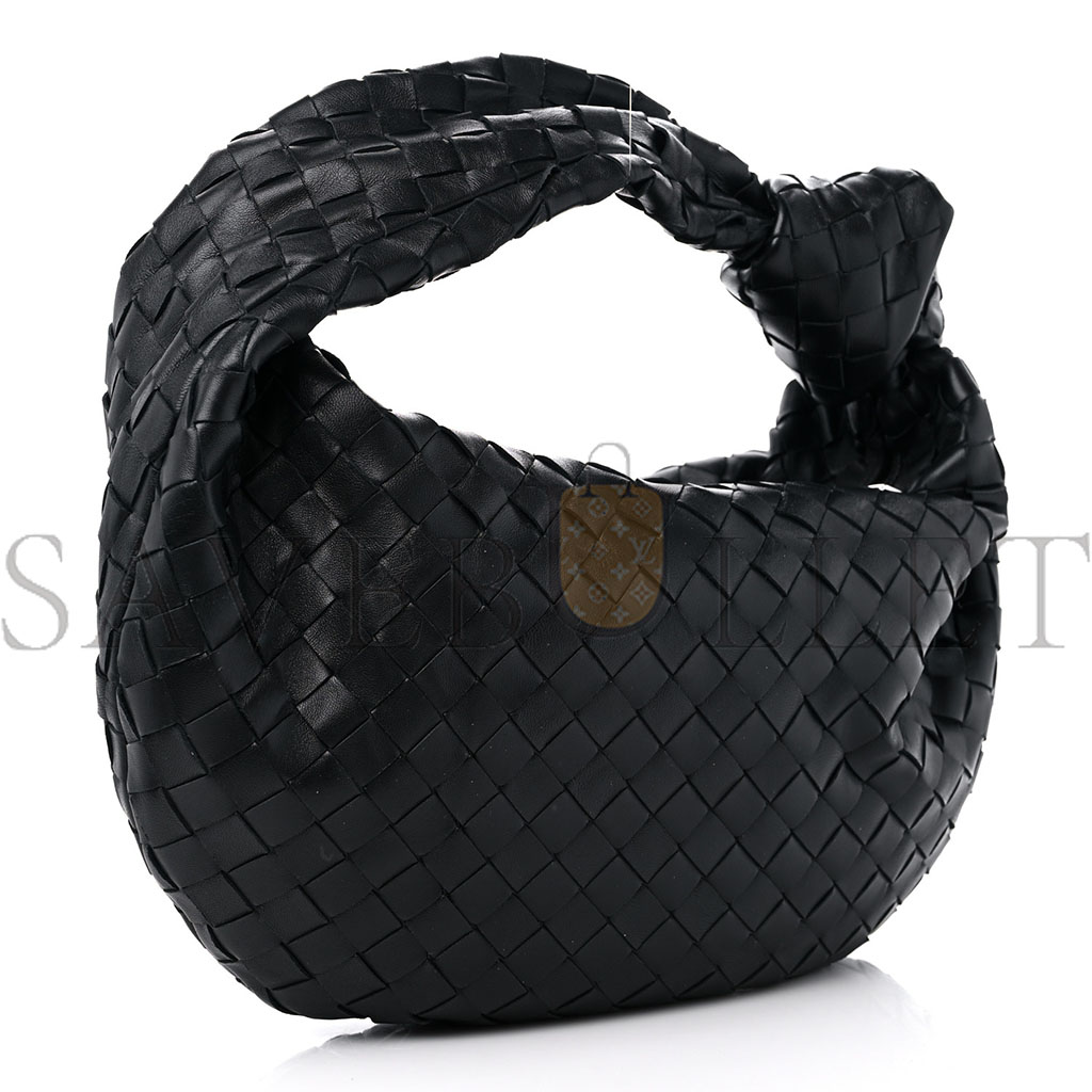 BOTTEGA VENETA NAPPA INTRECCIATO TEEN JODIE HOBO BLACK (36*20*10cm)