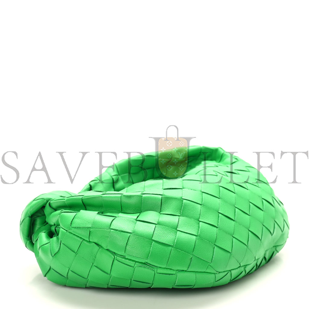 BOTTEGA VENETA NAPPA INTRECCIATO MINI JODIE PARAKEET (25*17*8cm)