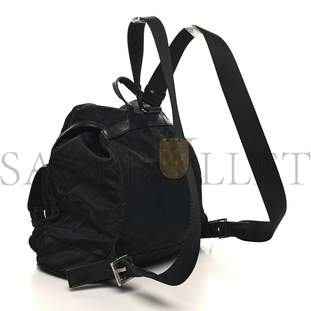 PRADA NYLON VELA MEDIUM BACKPACK BLACK (30*29*15cm)