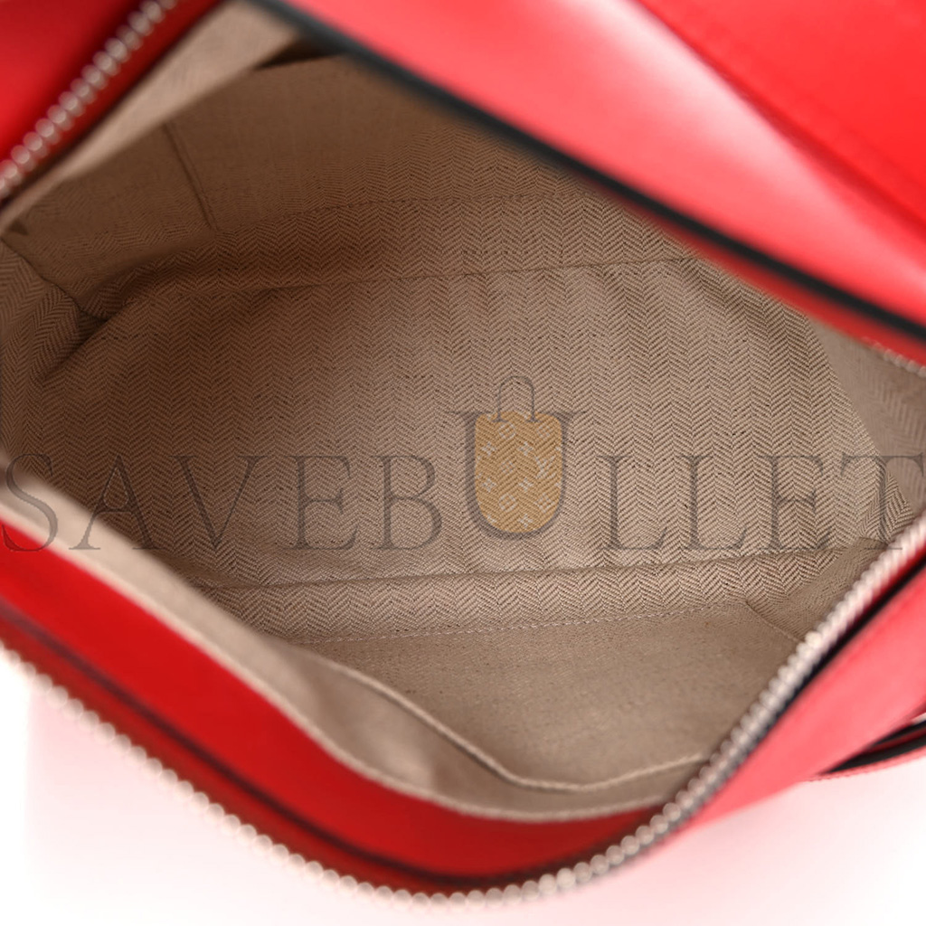 LOEWE CALFSKIN SMALL PUZZLE BAG SCARLET (24*16.5*10.5cm)