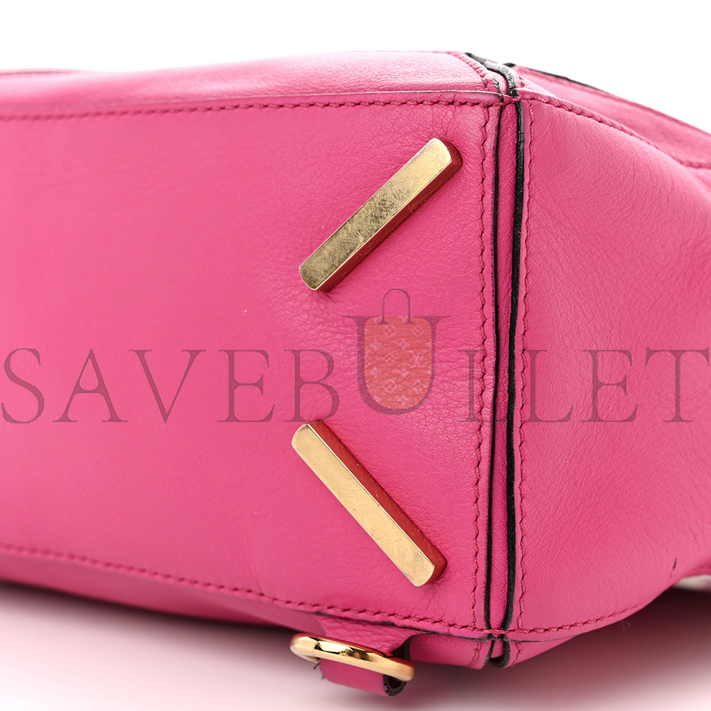 LOEWE CALFSKIN SMALL PUZZLE BAG FUCHSIA (24*16.5*10.5cm)