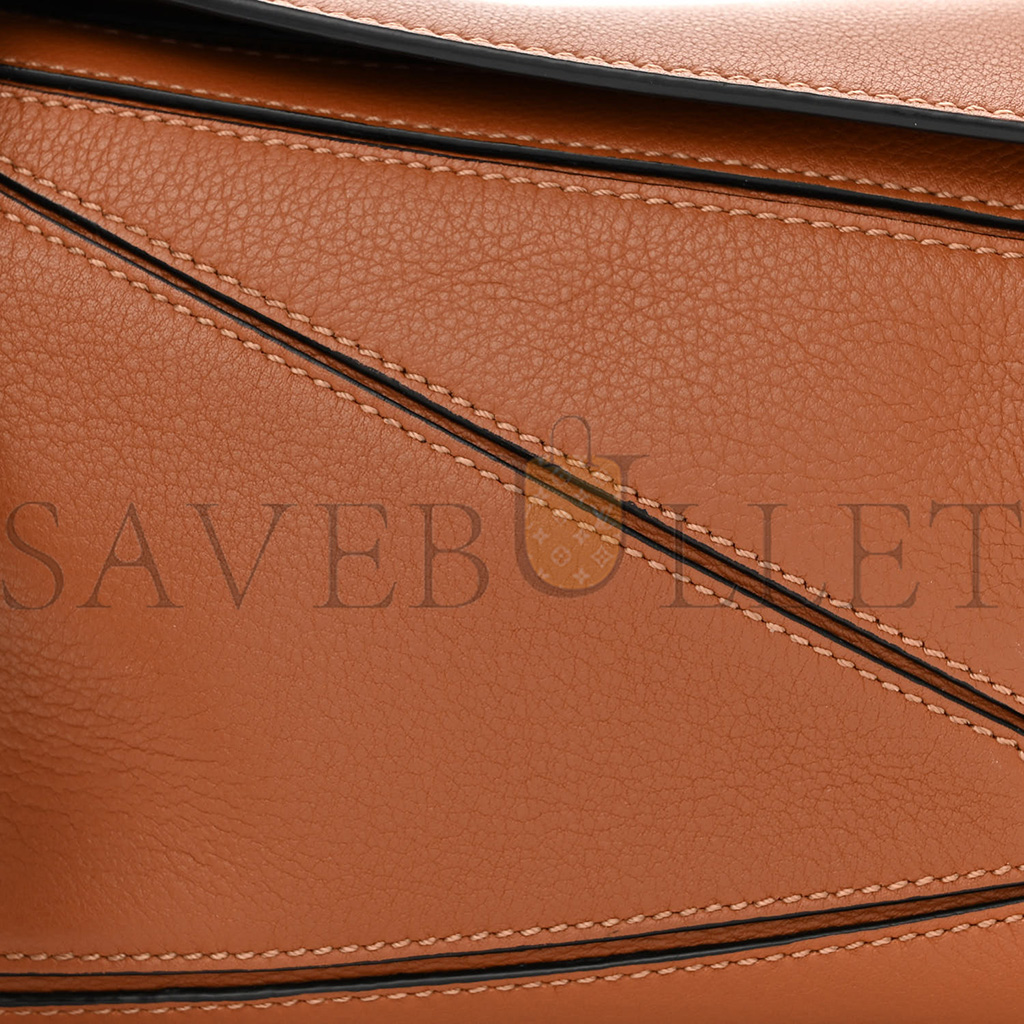 LOEWE CALFSKIN MINI PUZZLE BAG TAN (18*12.5*8cm)