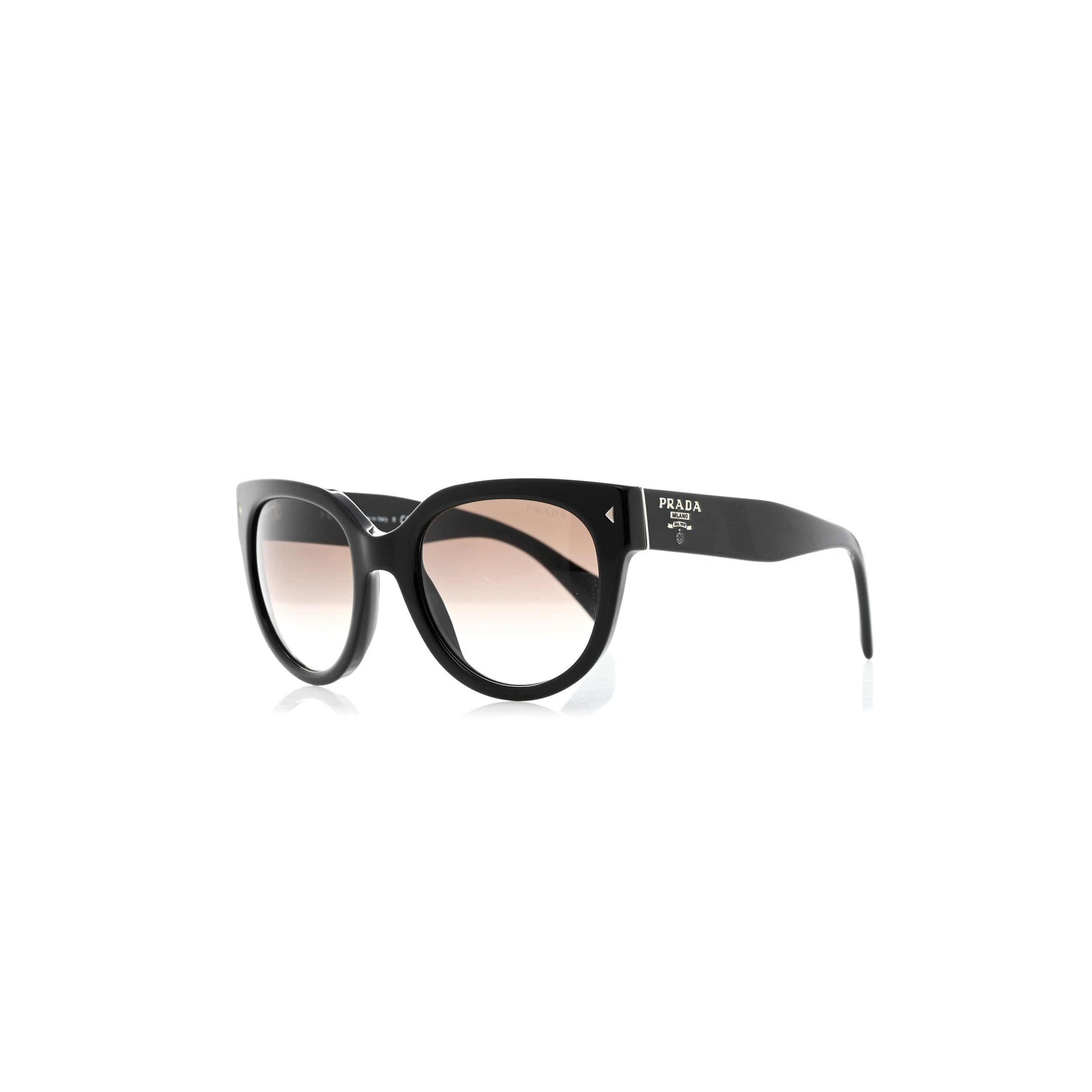 PRADA ROUND SUNGLASSES SPR 170 BLACK