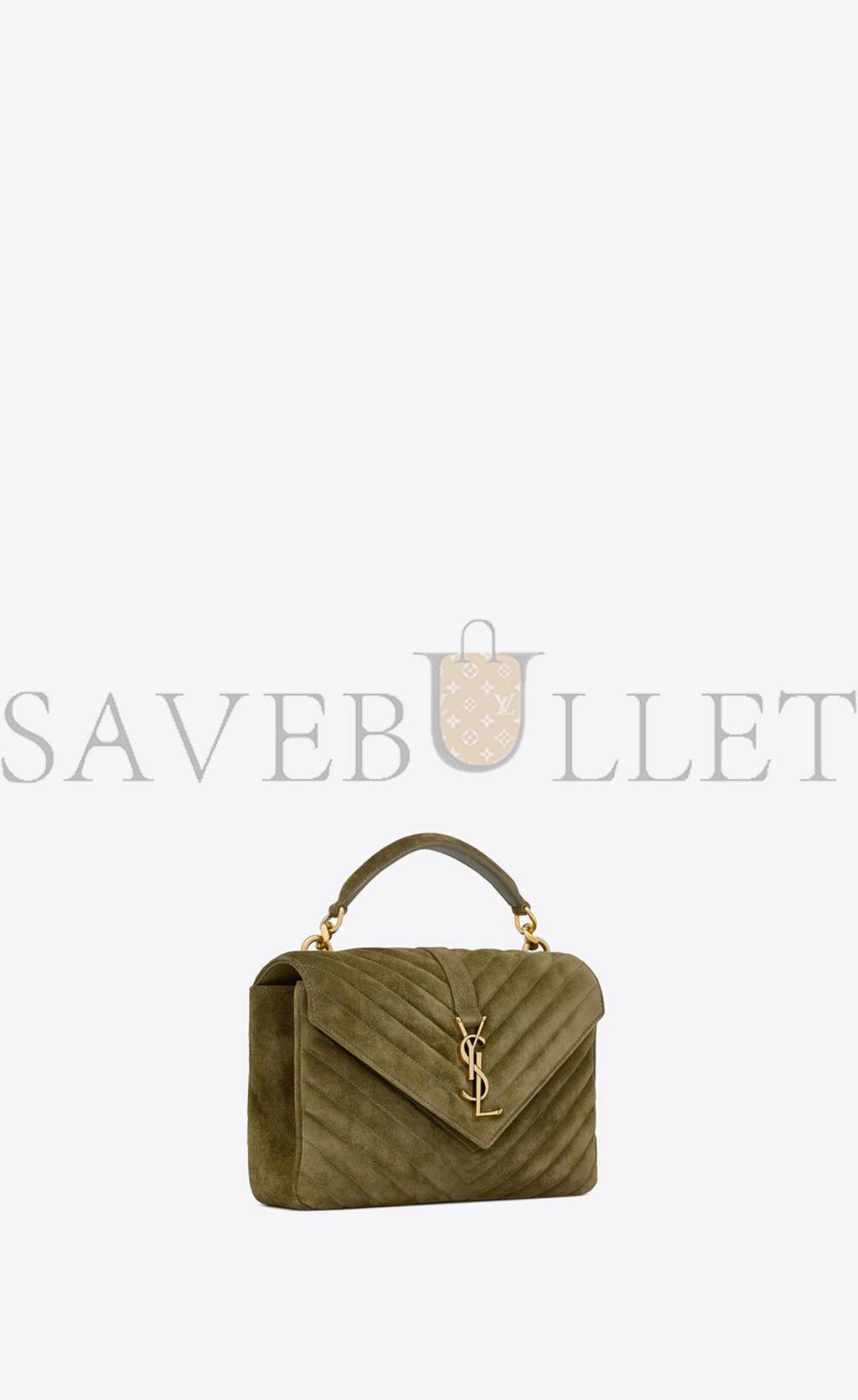 YSL COLLEGE MEDIUM IN QUILTED SUEDE 6002791U8073206 (24*17*6.5cm)