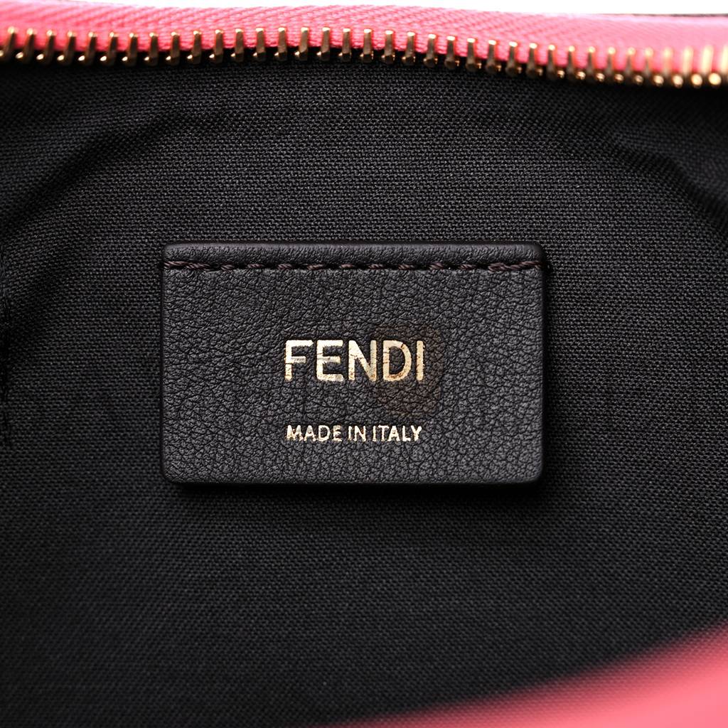 FENDI VITELLO GRACE MATTE SMALL FENDIGRAPHY HOBO BAG PINK DALIA (22*17*9cm)